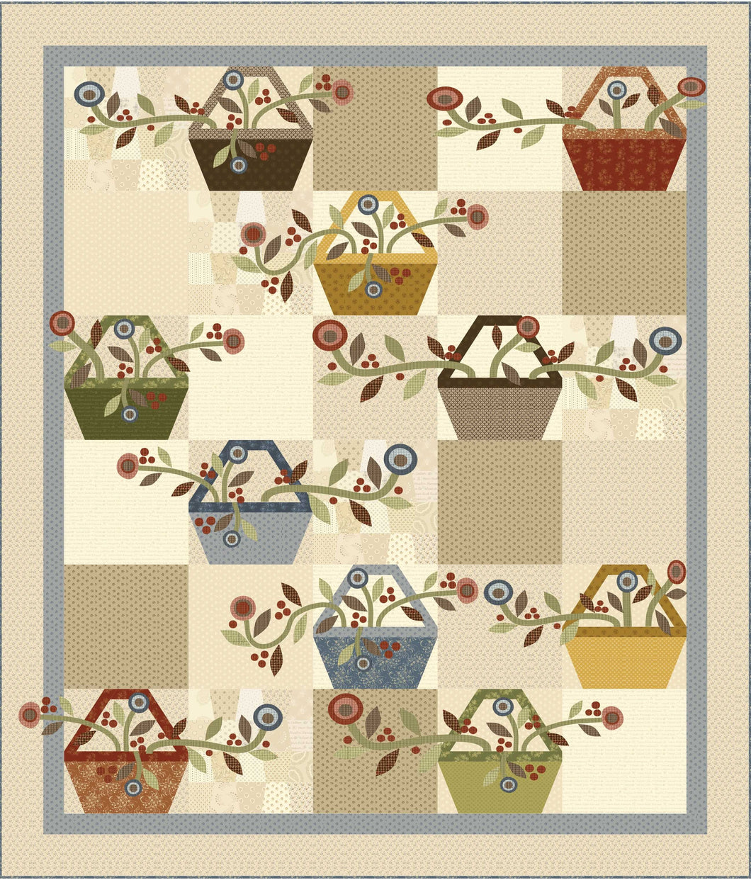 Baskets A Plenty quilt kit and pattern