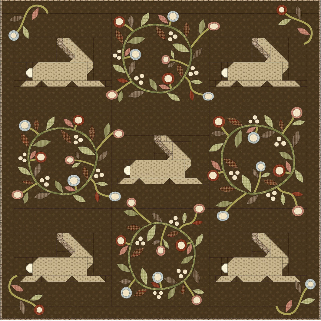 Bunnies in the Garden quilt pattern 53