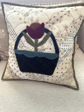 Load image into Gallery viewer, Folk Art Basket pillow kit plus pattern