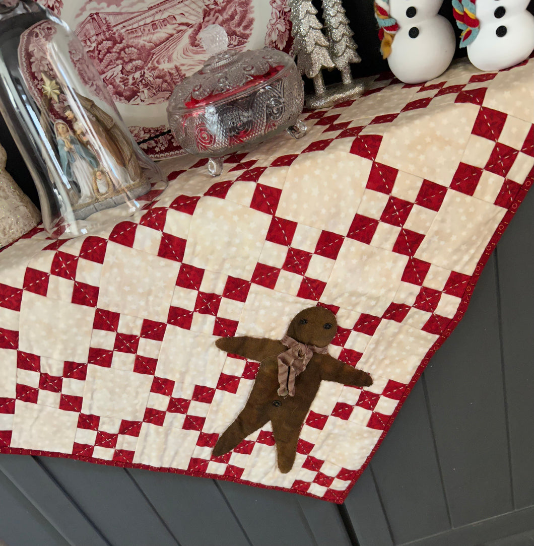Gingerbread Chain small quilt Downloadable file – Woolen Willow Designs