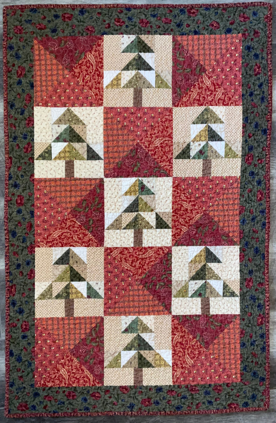 Merry Christmas in July Primitive Quilt Pattern