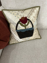 Load image into Gallery viewer, Folk Art Basket pillow kit plus pattern