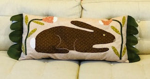 Happy Bunny Primitive Pillow Kit/Pattern