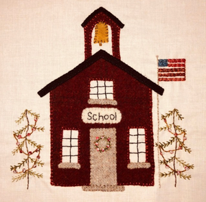 Village Schoolhouse - Christmas Village Sew a Long Digital Pattern