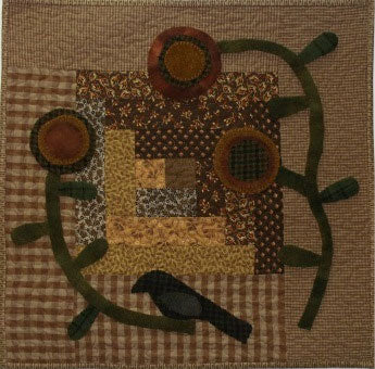 Bird on a Vine Primitive Quilt Pattern - Digital Download