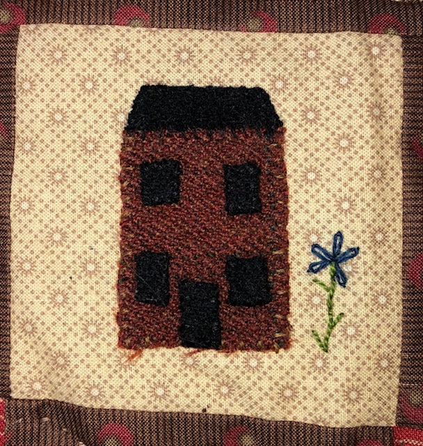 Mini Wool Block Quilt Weekly Sew Along - Block 11 House
