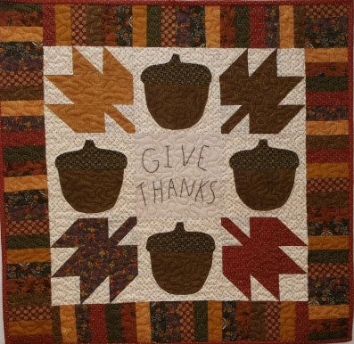 Give Thanks Primitive Quilt Pattern - Digital Download