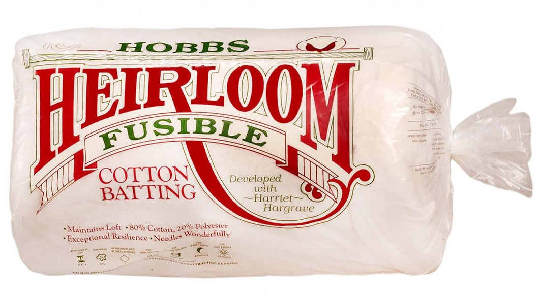 Batting Heirloom Premium Fusible Cotton Blend 45in x 60in