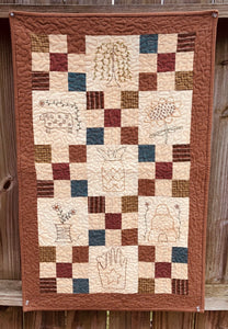 Stitches & Patches Primitive Quilt Pattern-Digital Download