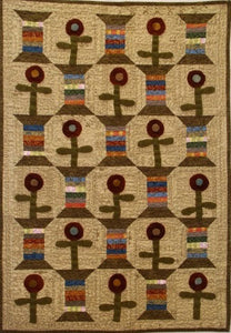 Spools in the Flower Patch Quilt Pattern- Digital Download